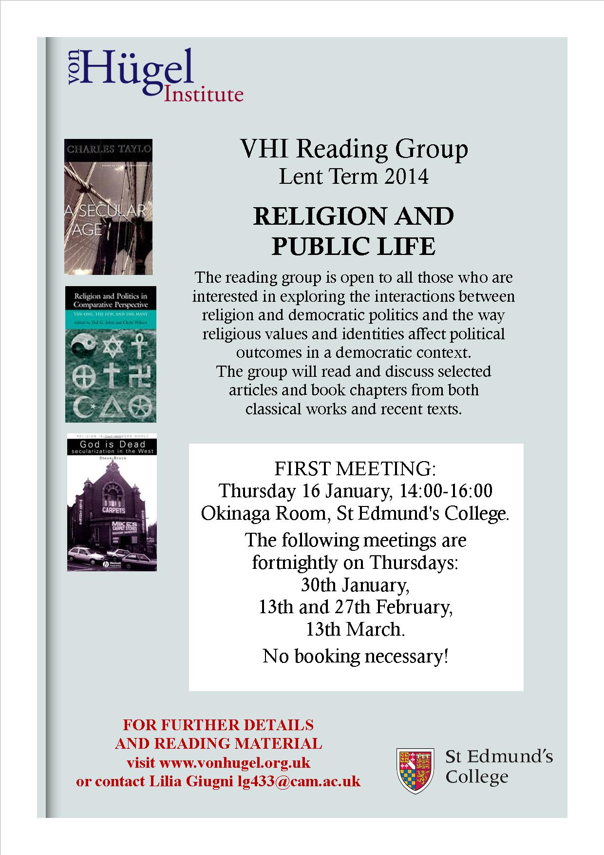 Reading Group Flyer